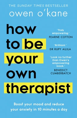 Paperback book titled "How to Be Your Own Therapist" by HQ showing the front cover with colorful design and title text.