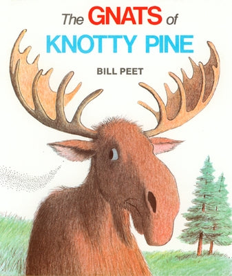 Paperback copy of "The Gnats of Knotty Pine" by Clarion Books, showing the book cover with colorful illustrations.