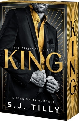 Paperback of the novel "King" by Entangled: Amara, featuring a cover with dark and regal design elements.