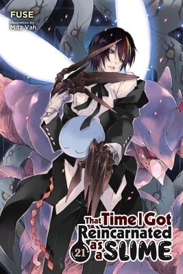 Paperback of That Time I Got Reincarnated as a Slime, Vol. 21 light novel by Yen on, showing the book cover with artwork.