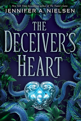 Paperback of The Deceiver's Heart from The Traitor's Game series by Scholastic Inc., showing the book cover with dark and mystical artwork.