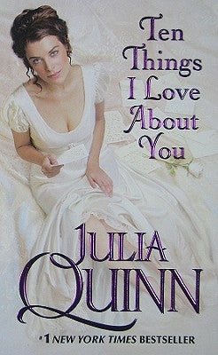 Mass market paperback of "Ten Things I Love About You" by Avon Books, showing the front cover with title and design.