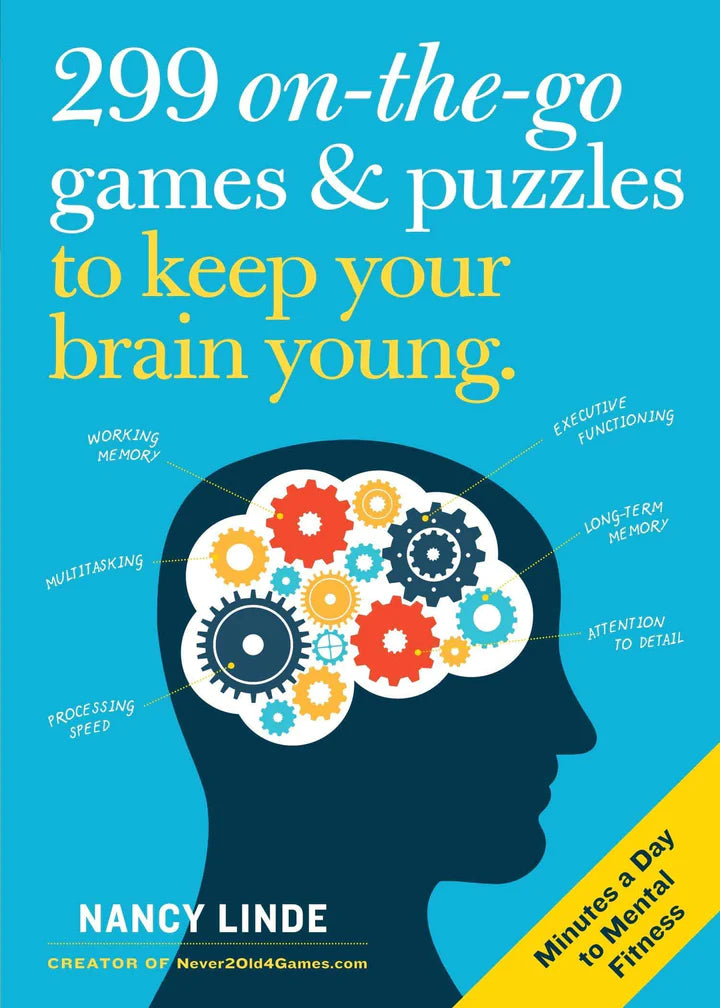 299 On-The-Go Games & Puzzles to Keep Your Brain Young Minutes a Day to Mental Fitness - SureShot Books