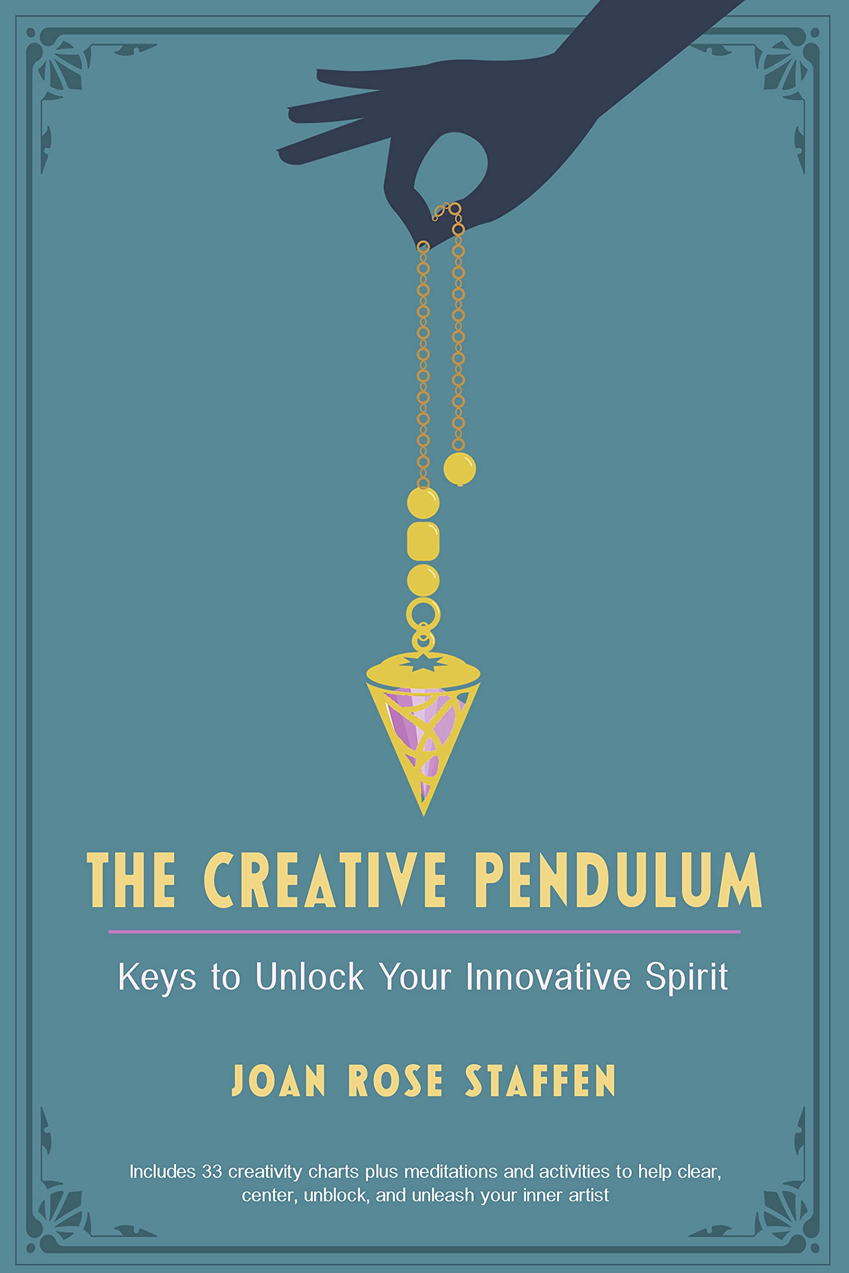 Paperback book titled "The Creative Pendulum: Keys to Unlock Your Innovative Spirit" by Weiser Books, with cover design visible.
