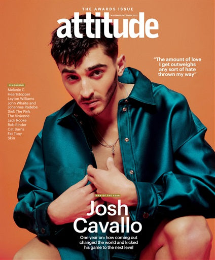 Attitude Magazine Josh Cavallo - Current Issue - SureShot Books Publishing LLC