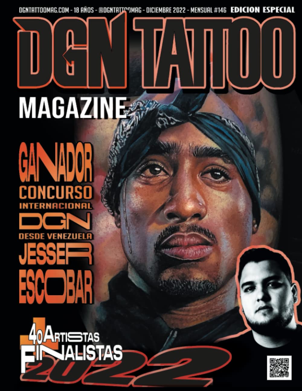 DGN Tattoo Magazine JESSER ESCOBAR GANADOR CONCURSO INTERNACIONAL (Spanish Edition) SureShot Books