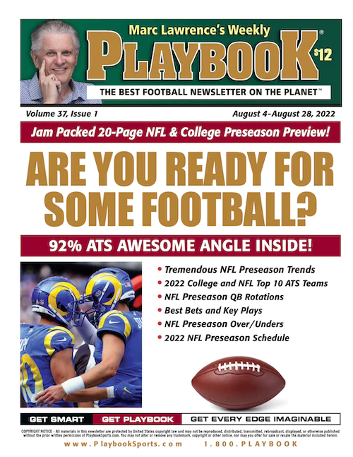 Marc Lawrence 2023 Playbook Football Combo Magazine & Newsletter - Preorder - SureShot Books Publishing LLC