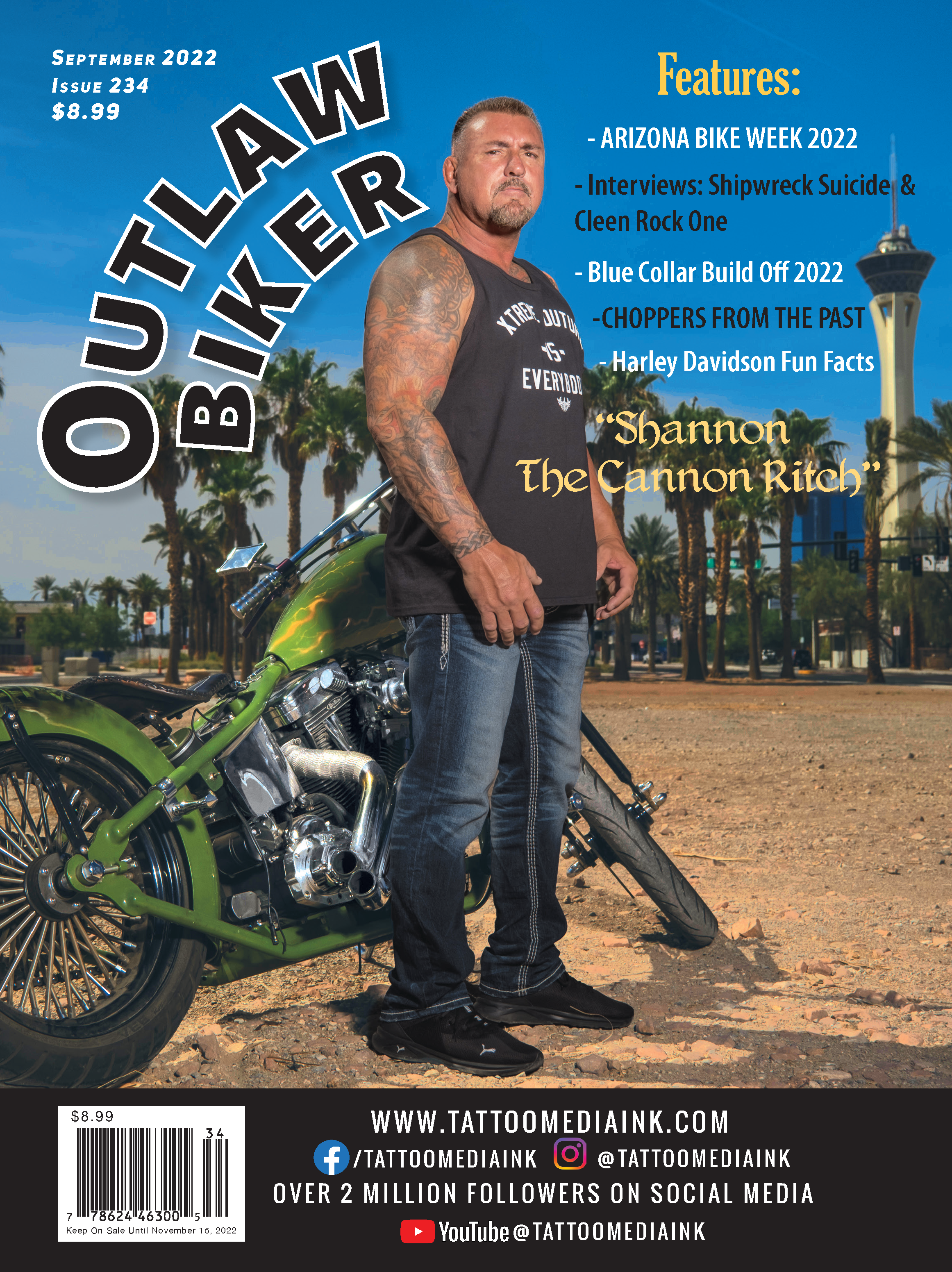 Outlaw Biker Magazine Issue # 234 - SureShot Books Publishing LLC