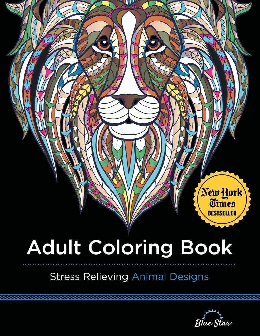 Adult Coloring Book: Stress Relieving Animal Designs - SureShot Books Publishing LLC