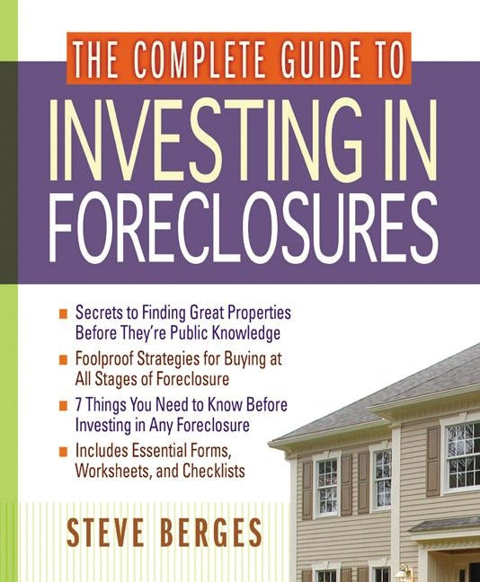 Paperback of The Complete Guide to Investing in Foreclosures by Amacom, showing the book cover with title and author.
