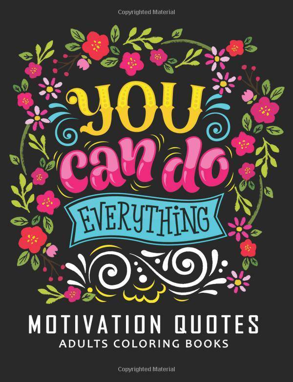 Motivation Quotes Adults Coloring Book - SureShot Books Publishing LLC