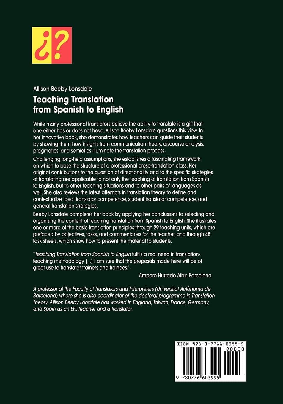 Teaching Translation From Spanish To English - SureShot Books Publishing LLC