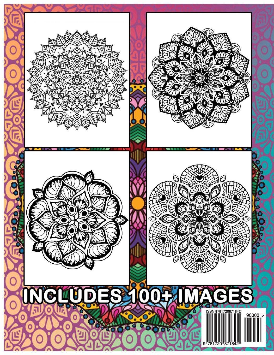 100 Mandala: Adult Coloring Book 100 Mandala Images Stress Manag - SureShot Books Publishing LLC