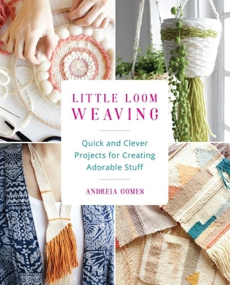 Paperback book titled "Little Loom Weaving" by Bookpack Inc featuring colorful woven projects and crafting instructions on the cover.