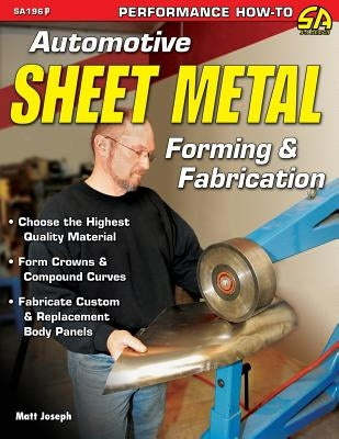 Paperback book on automotive sheet metal forming and fabrication by Cartech, featuring detailed illustrations and technical guidance.