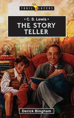 Paperback of C.S. Lewis: The Story Teller by CF4kids, featuring a cover with illustrations of C.S. Lewis and storytelling imagery.