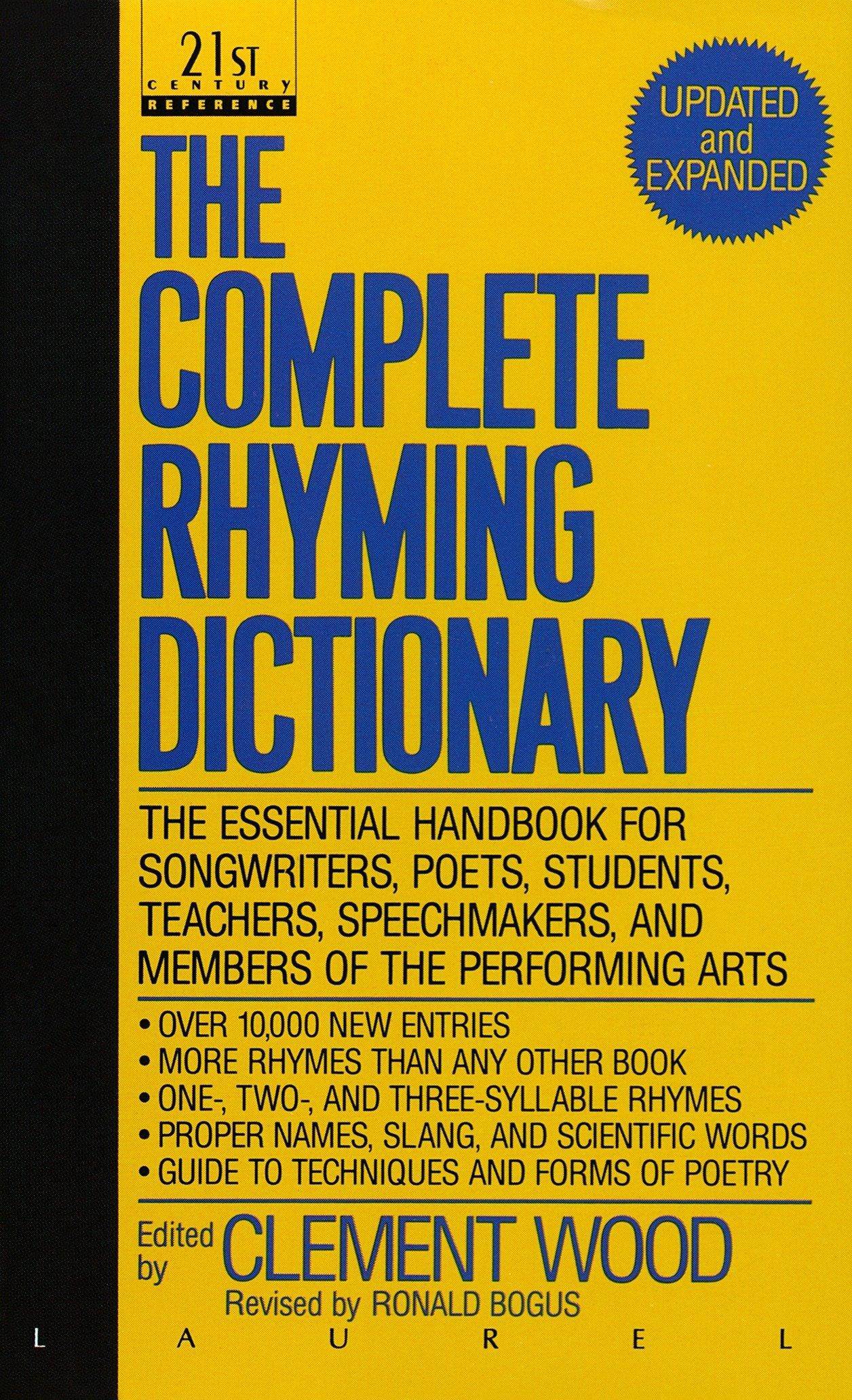 The Complete Rhyming Dictionary - SureShot Books Publishing LLC