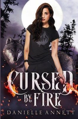 Paperback of "Cursed by Fire" by Coffee and Characters featuring dark, fiery cover art with mystical and fantasy elements.