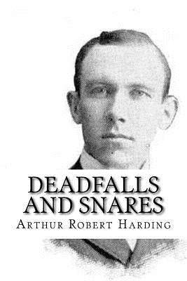 Paperback book titled "Deadfalls and Snares" by Createspace Independent Publishing Platform, featuring a cover with trap illustrations.