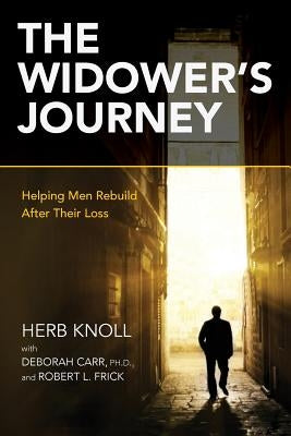 Paperback book titled "The Widower's Journey" by Createspace Independent Publishing Platform, featuring a calming cover design.