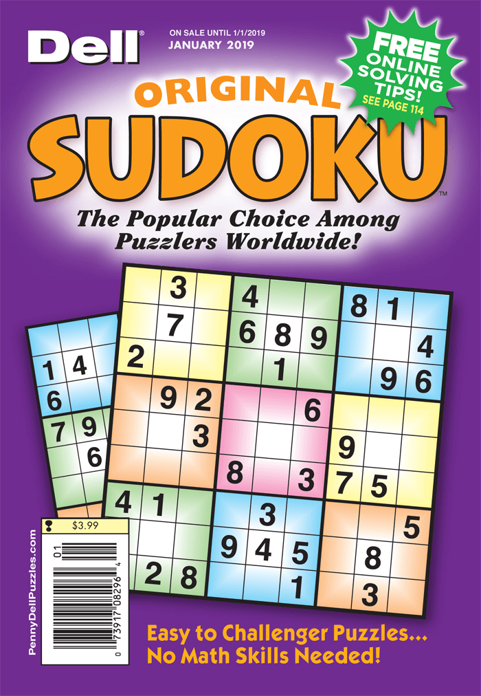 Dell Original Sudoku Magazine - SureShot Books Publishing LLC