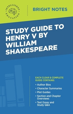 Paperback study guide to Henry V by William Shakespeare, published by Dexterity, featuring a close-up of the book cover.