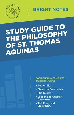 Paperback study guide to The Philosophy of St Thomas Aquinas by Dexterity, featuring book cover with title and author details.