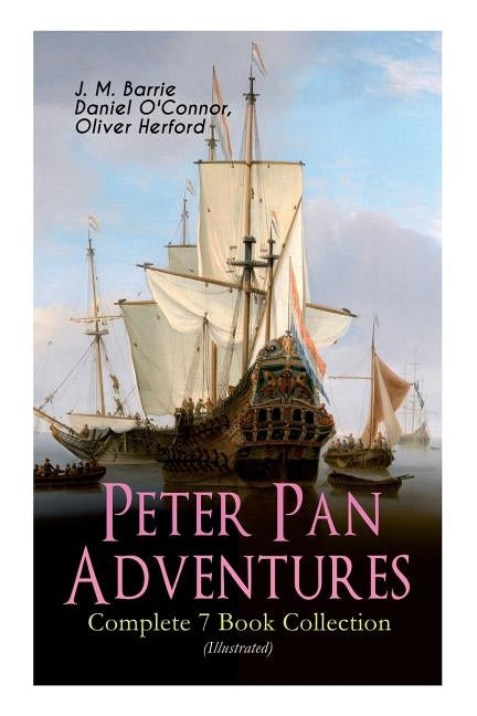 E-Artnow Peter Pan Adventures complete 7-book illustrated paperback collection laid out on a surface.