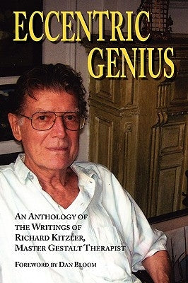 Paperback book titled Eccentric Genius by Gestalt Institute Press featuring a colorful cover with abstract artwork.