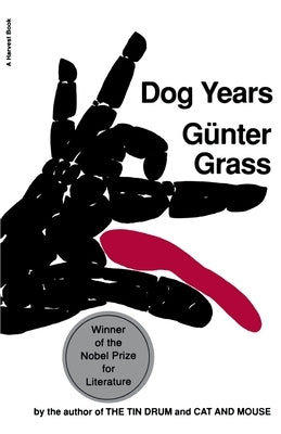 Paperback of "Dog Years" by Houghton Mifflin, featuring the book cover with title and author name on a plain background.