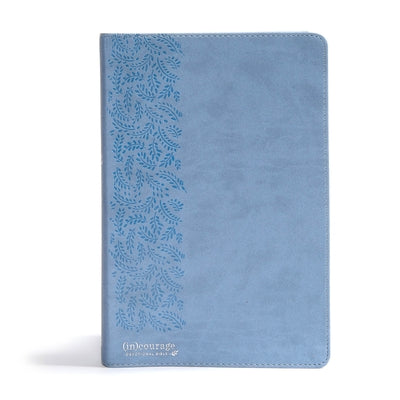 CSB (In)Courage Devotional Bible, Blue Leathertouch Indexed by (in)Courage