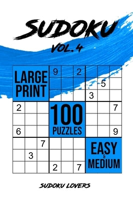 Sudoku Large Print: 100 Easy and Medium Puzzles Paperback Sudoku Books