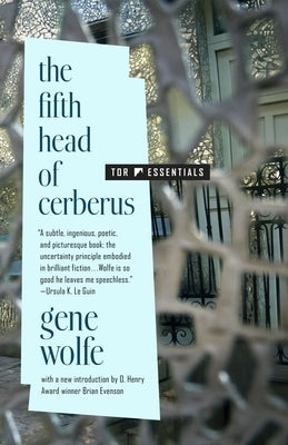 Paperback of The Fifth Head of Cerberus: Three Novellas by Tor Books, featuring a cover with abstract artwork and title text.