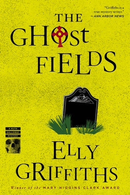 Paperback copy of "The Ghost Fields" by Mariner Books featuring the book cover with dark and mysterious artwork.