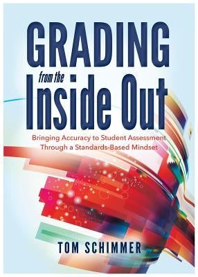 Paperback book titled "Grading from the Inside Out" by Solution Tree, focusing on student assessment and standards-based grading.