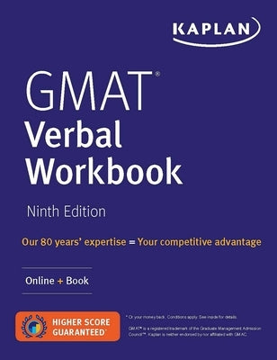GMAT Verbal Workbook: Over 200 Practice Questions + Online by Kaplan Test Prep