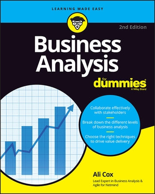 Business Analysis for Dummies Paperback For Dummies