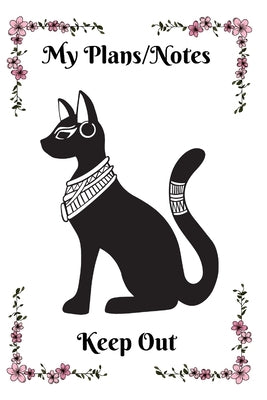 Egyptian Cat Bastet Planner/Notebook With Pink Frame by Voland, Melanie