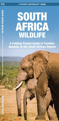 Paperback South Africa Wildlife guide by Waterford Press showing colorful illustrations of common animals in the South African region.