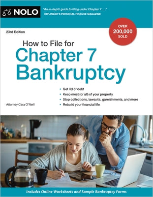 How to File for Chapter 7 Bankruptcy by O'Neill, Cara
