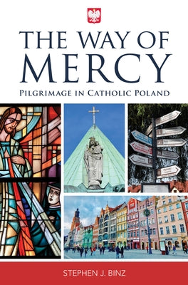 Paperback book titled "The Way of Mercy: Pilgrimage in Catholic Poland" by Marian Press, featuring a cover with religious imagery.