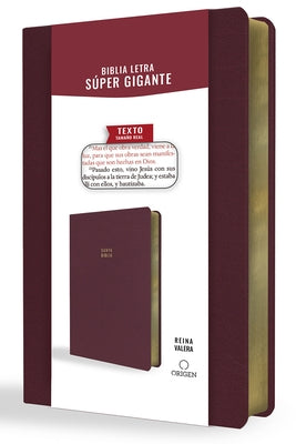 Biblia Reina Valera Letra Súper Gigante, Símil Piel Vinotinto / Spanish Bible Re Ina Valera Super Giant Print, Burgundy Leathersoft by Reina Valera 1909