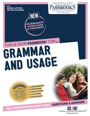 Civil Service Grammar and Usage (CS-7): Passbooks Study Guide by Corporation, National Learning