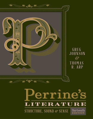 Paperback of Perrine's Literature: Structure, Sound, and Sense by Cengage Learning, featuring the book cover with title and author details.