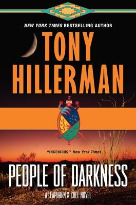 Paperback of People of Darkness, a Leaphorn & Chee novel by Harper Paperbacks, featuring a dark-themed cover design.