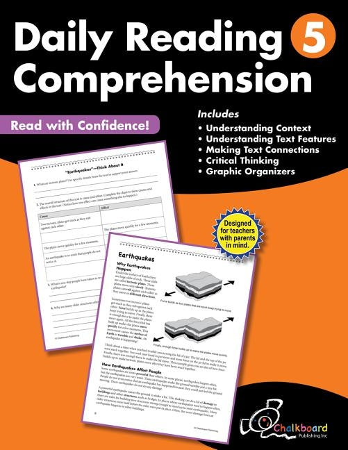 Daily Reading Comprehension Grade 5 Paperback Chalkboard Publishing