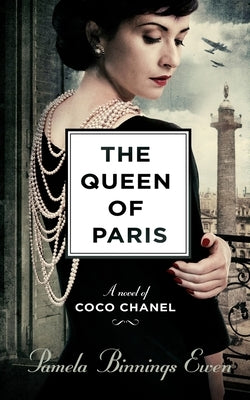 Paperback novel titled "The Queen of Paris: A Novel of Coco Chanel" by Blackstone Publishing, featuring a cover with elegant Parisian imagery.