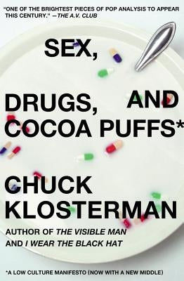 Paperback of "Sex, Drugs, and Cocoa Puffs" by Scribner Book Company, featuring the book cover with bold title text.