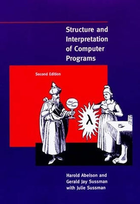Paperback of "Structure and Interpretation of Computer Programs, Second Edition" by MIT Press, showing the book cover with text.