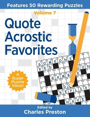 Quote Acrostic Favorites: Features 50 Rewarding Puzzles Paperback Aka Associates